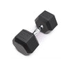 Ta Sport Db6101 Rubber Hex Dumbbell 50lbs Black