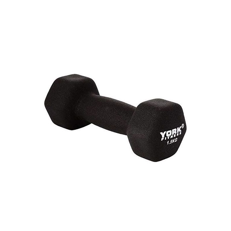 york fitness neo hex dumbell 1.5kg 15632