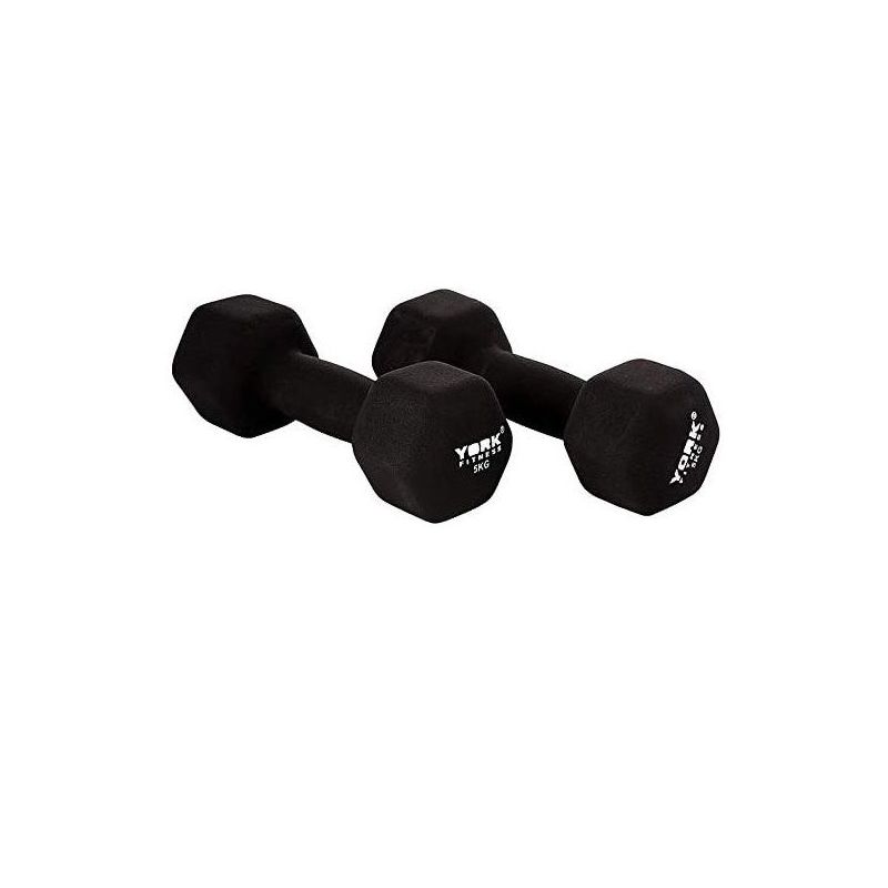 york fitness neo hex dumbell 5kg 15637