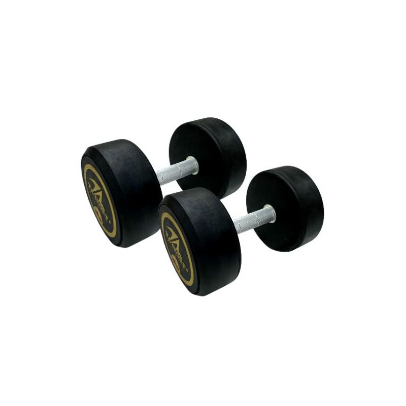 round dumbbell 22.5kg rubber coated dhrd6