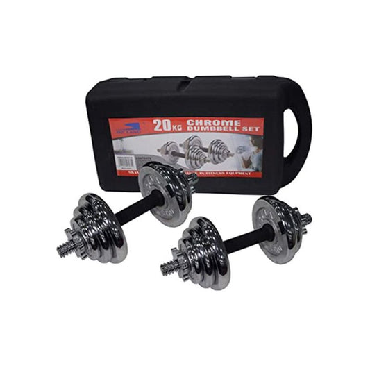 York Fitness Dark Grey Painted Adjustable Dumbbell Set 20Kg Carry Case