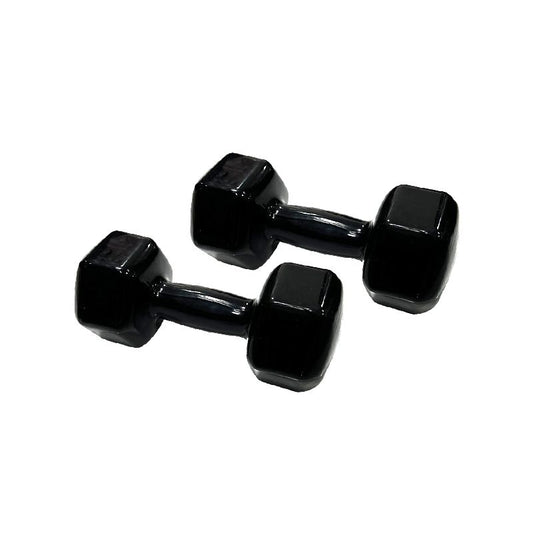 York Hex Vinyl Dumbbell 8Kg Black Db2121