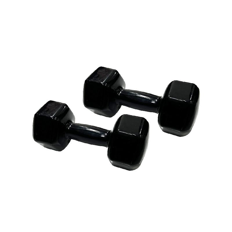 York Hex Vinyl Dumbbell 7Kg Black Db2121
