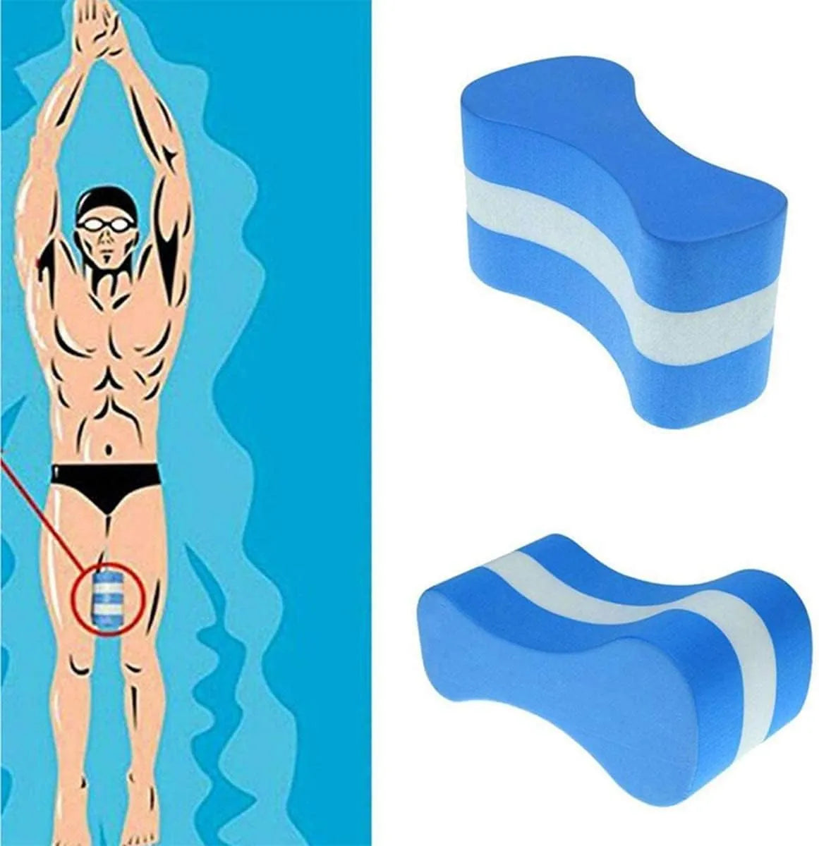 spall swimming pull buoy | eva foam swim training aid for technique, endurance & strength | flotation equipment for adult & youth swimmers