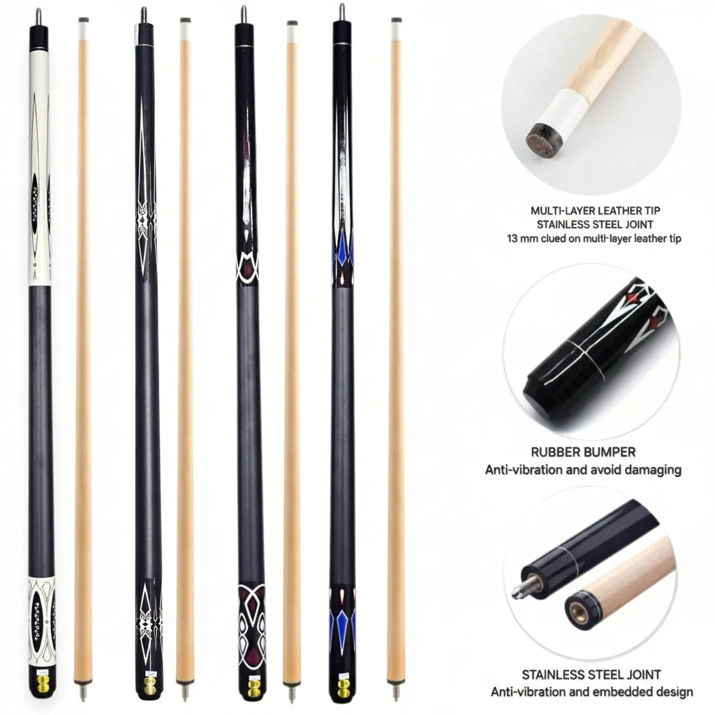 professional billiard cue stick for pool and snooker – durable wooden cue for accurate shots – ideal for home, club & tournament use