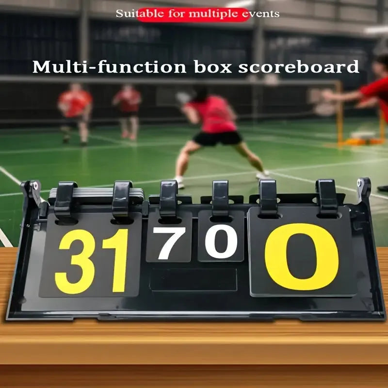 multi-function scoreboard – manual, no plug required, portable sports score tracker
