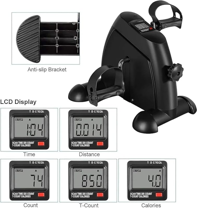 under desk mini exercise bike with digital display