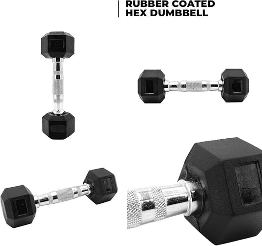 6kg Hex Dumbbells (Pair)