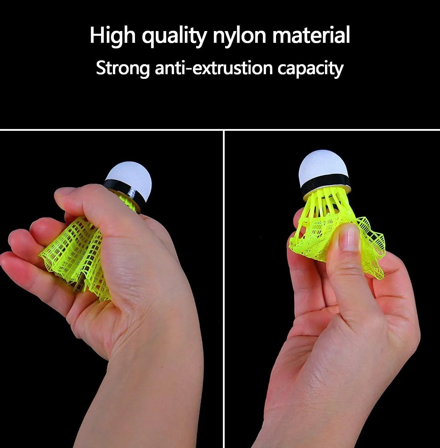 Badminton Shuttlecocks - 12 Pack Nylon Feather Shuttlecocks Birdies, Stable and Durable Sports Training High Speed Badminton Balls for Indoor Outdoor Game | Ideal for All Surfaces, Kids & Adults