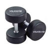 Round Rubber Dumbbells Set, 2.5kg to 25kg Pair