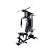 Home Gym with Weight Stack 150 lbs, Black