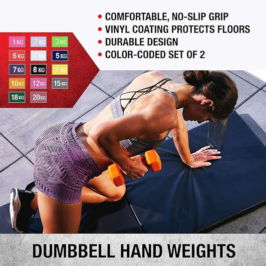 5kg Vinyl Dumbbell Set