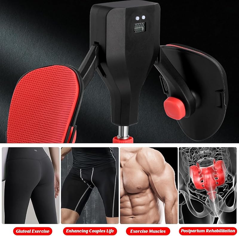 adjustable thigh trainer with digital counter