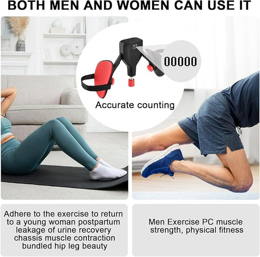 Adjustable Thigh Trainer with Digital Counter