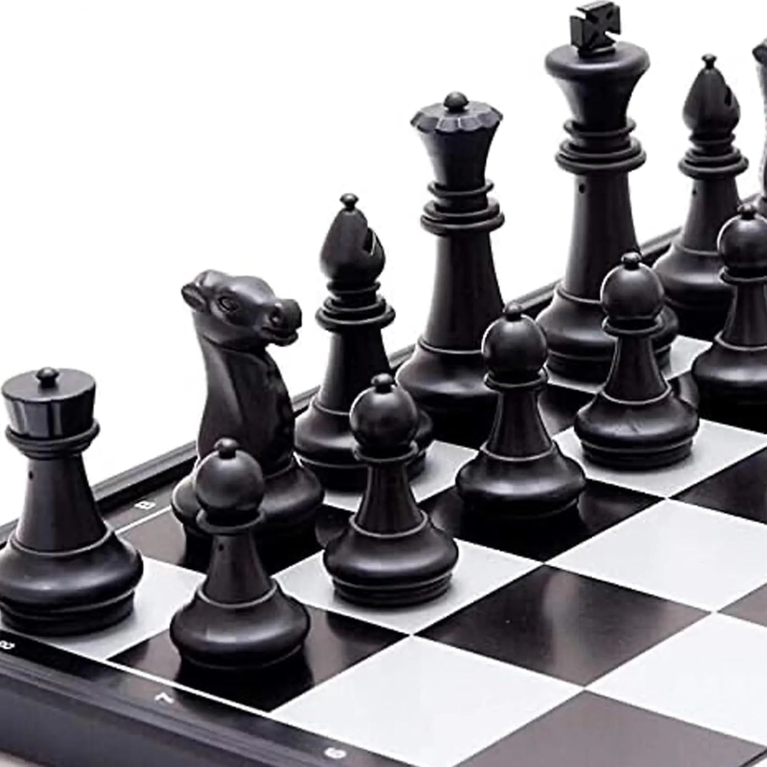 Magnetic Chess Board Set, Folding Travel Chess Game with Portable Storage, Durable ABS Material | Ideal for All Surfaces, Kids & Adults | Match-Ready | Includes Pump & Needle | Durable & Long-Lasting Performance
