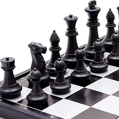 Magnetic Chess Board Set, Folding Travel Chess Game with Portable Storage, Durable ABS Material | Ideal for All Surfaces, Kids & Adults | Match-Ready | Includes Pump & Needle | Durable & Long-Lasting Performance