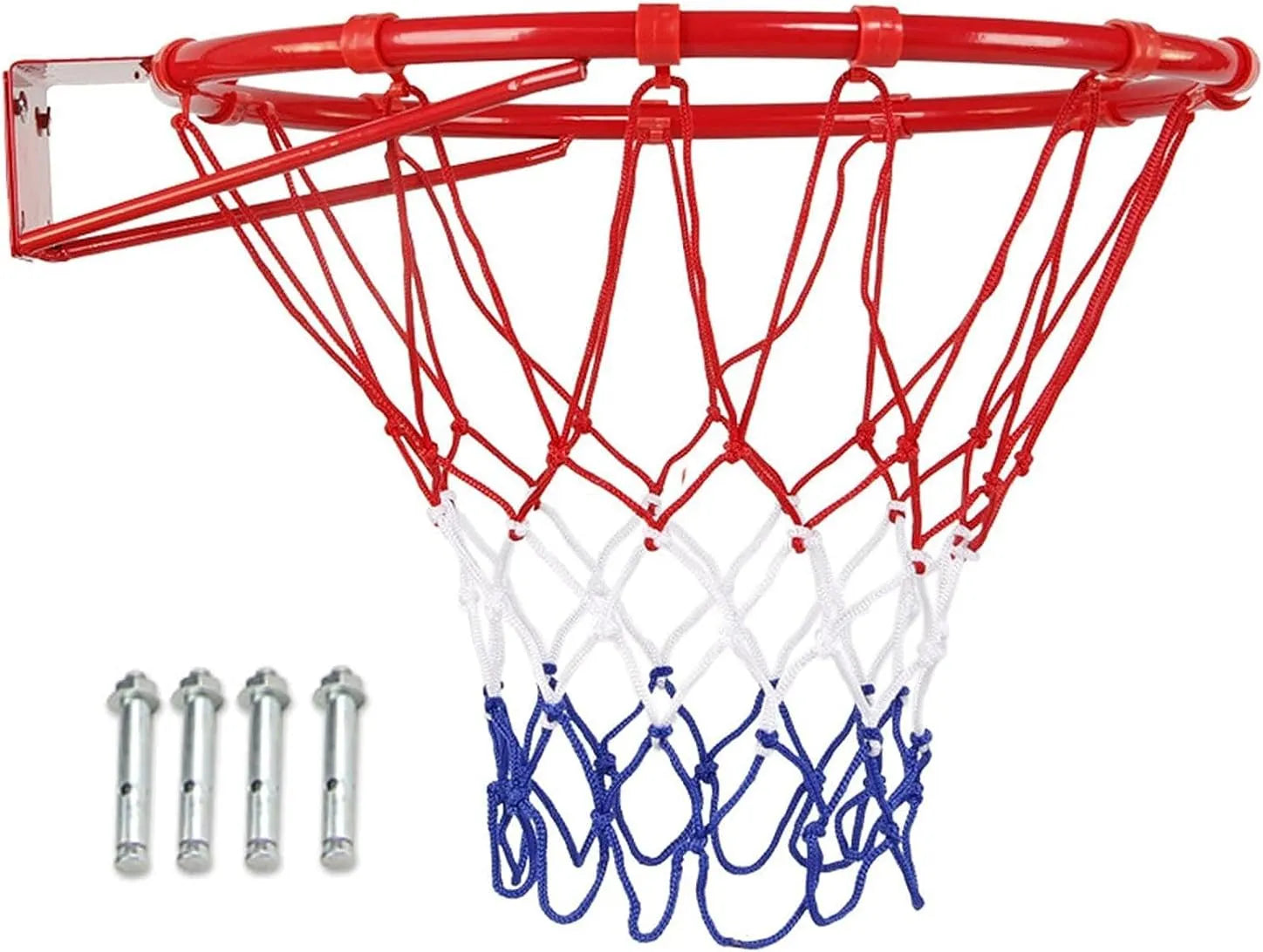 45cm/17.7inchBasketball Hoop, Basketball Rim Goal Wall Mounted Basketball Hoop Indoor Outdoor Hanging Basketball Hoop. 8386 | Ideal for All Surfaces, Kids & Adults | Match-Ready | Includes Pump & Needle