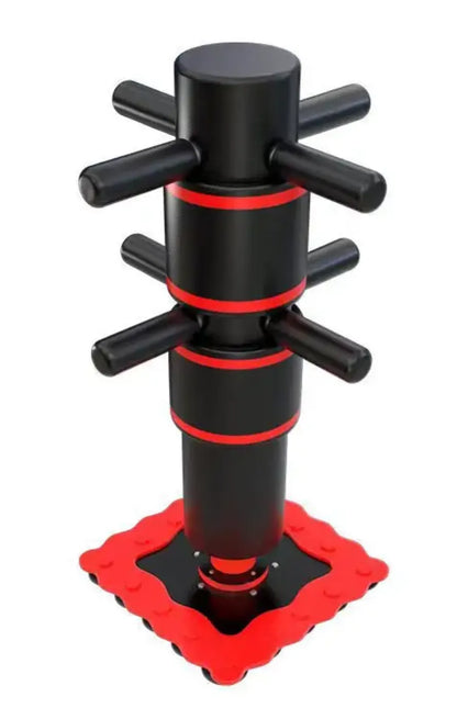 Vertical Boxing Sandbag Dual-Use Wing Chun Rotating Wooden Dummy for Kung fu Wushu 231240 | Ideal for All Surfaces, Kids & Adults | Match-Ready | Includes Pump & Needle | Durable & Long-Lasting Performance