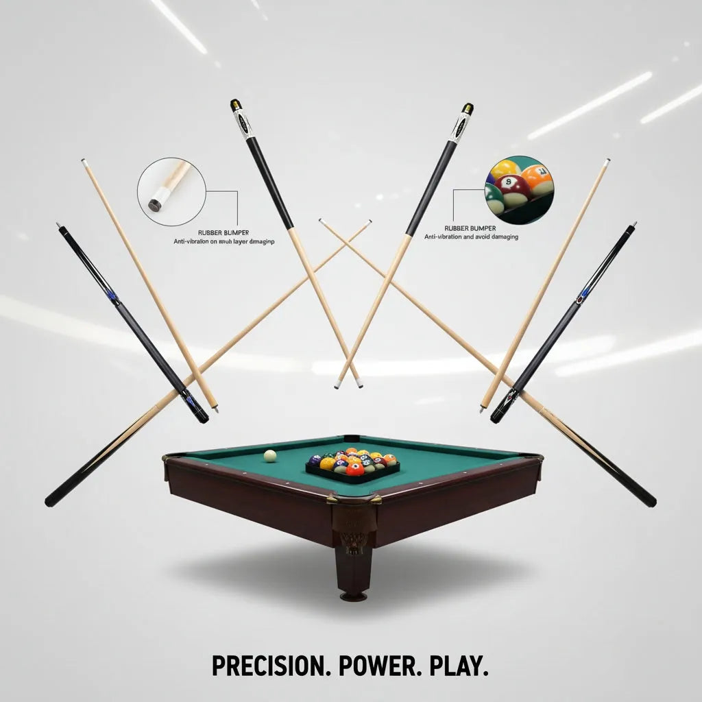 professional billiard cue stick for pool and snooker – durable wooden cue for accurate shots – ideal for home, club & tournament use