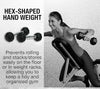 Heavy-Duty 15kg Hex Dumbbell