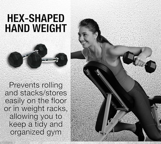7kg Hex Dumbbells (Pair)