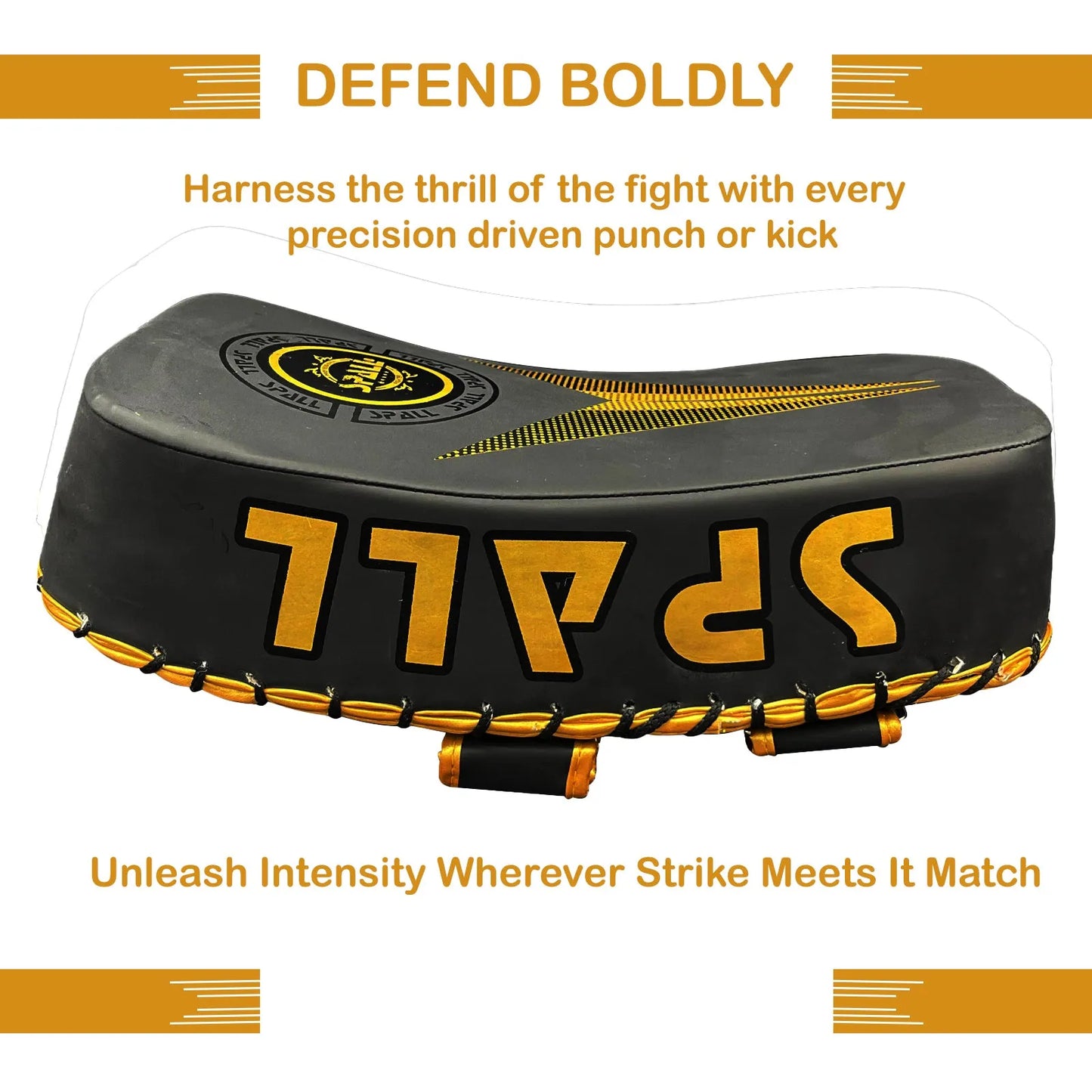 arm mitt kick boxing gold red white(si-1583) | ideal for all surfaces, kids & adults | match-ready | includes pump & needle | durable & long-lasting performance