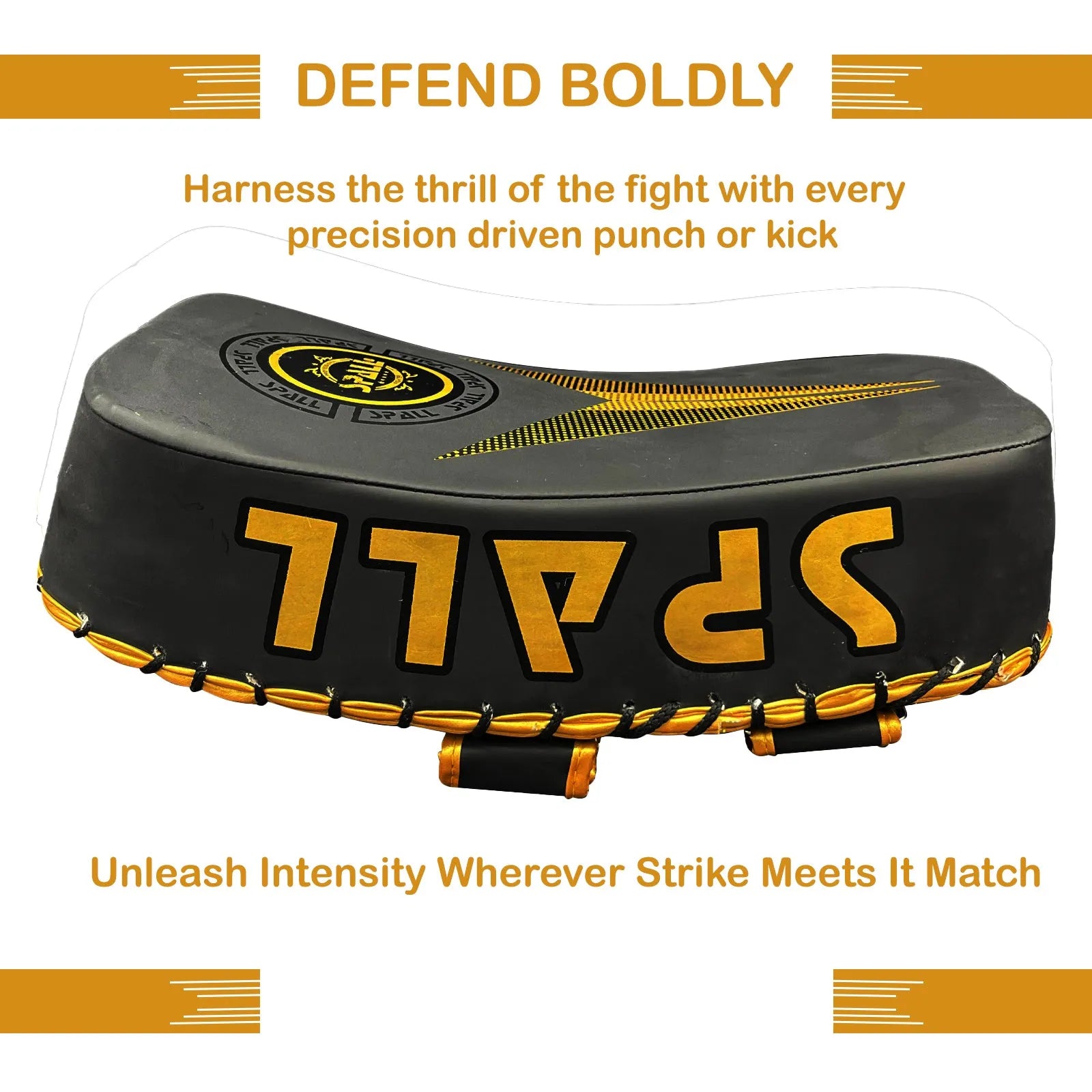 Arm Mitt Kick Boxing Gold Red White(SI-1583) | Ideal for All Surfaces, Kids & Adults | Match-Ready | Includes Pump & Needle | Durable & Long-Lasting Performance