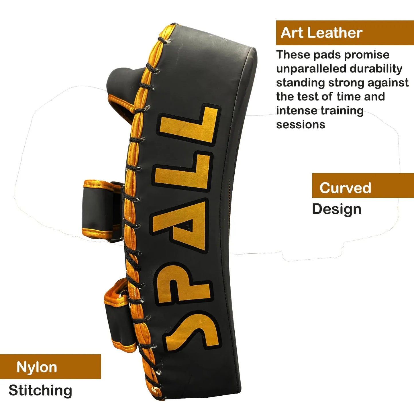 arm mitt kick boxing gold red white(si-1583) | ideal for all surfaces, kids & adults | match-ready | includes pump & needle | durable & long-lasting performance