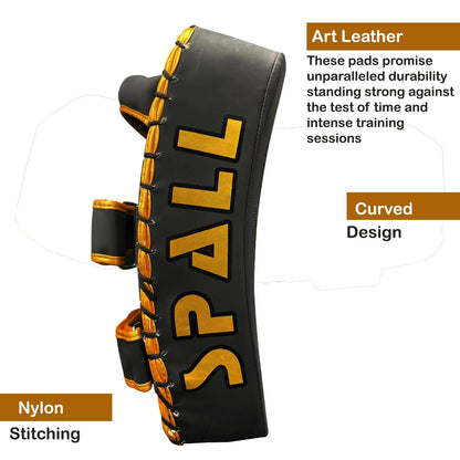 Arm Mitt Kick Boxing Gold Red White(SI-1583) | Ideal for All Surfaces, Kids & Adults | Match-Ready | Includes Pump & Needle | Durable & Long-Lasting Performance