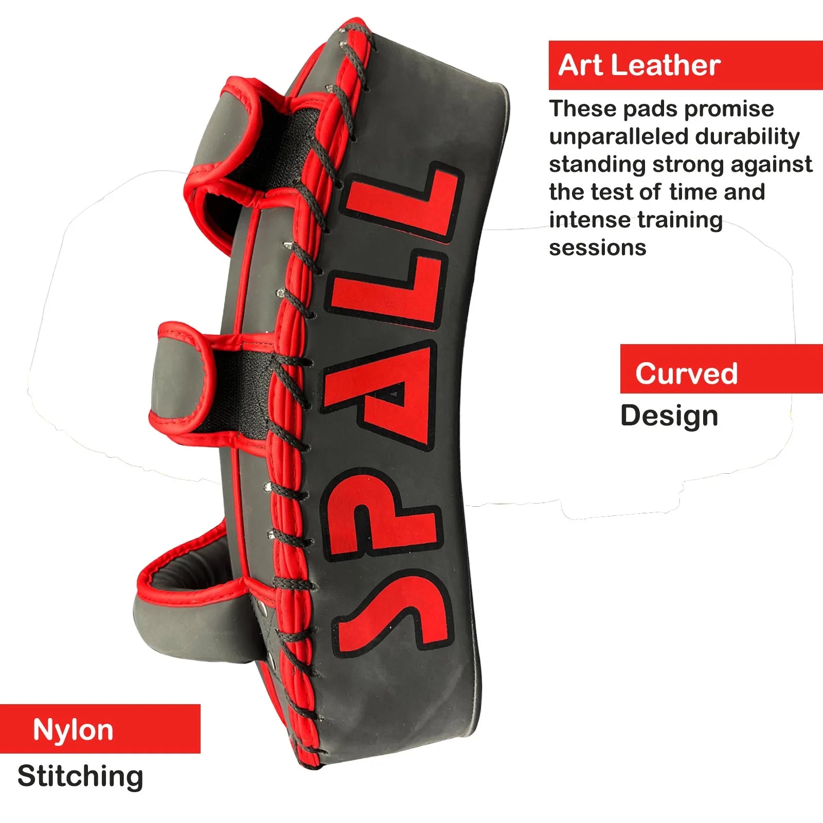 Arm Mitt Kick Boxing Gold Red White(SI-1583) | Ideal for All Surfaces, Kids & Adults | Match-Ready | Includes Pump & Needle | Durable & Long-Lasting Performance