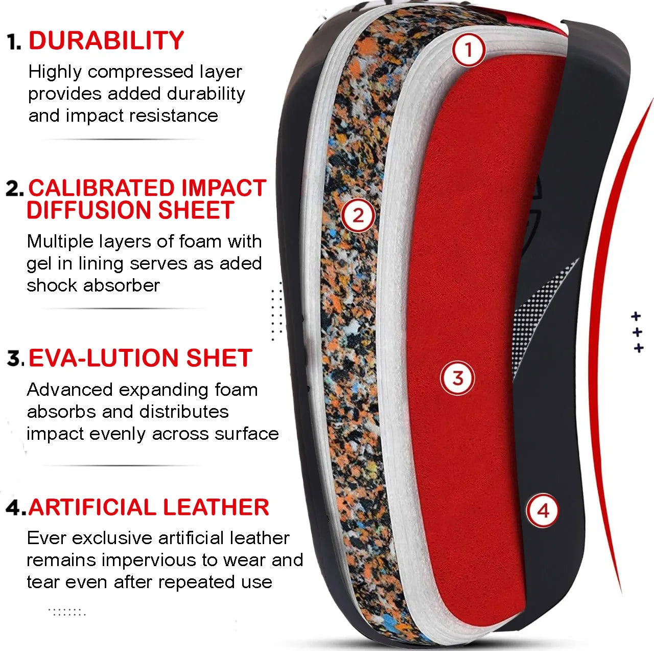Arm Mitt Kick Boxing Gold Red White(SI-1583) | Ideal for All Surfaces, Kids & Adults | Match-Ready | Includes Pump & Needle | Durable & Long-Lasting Performance