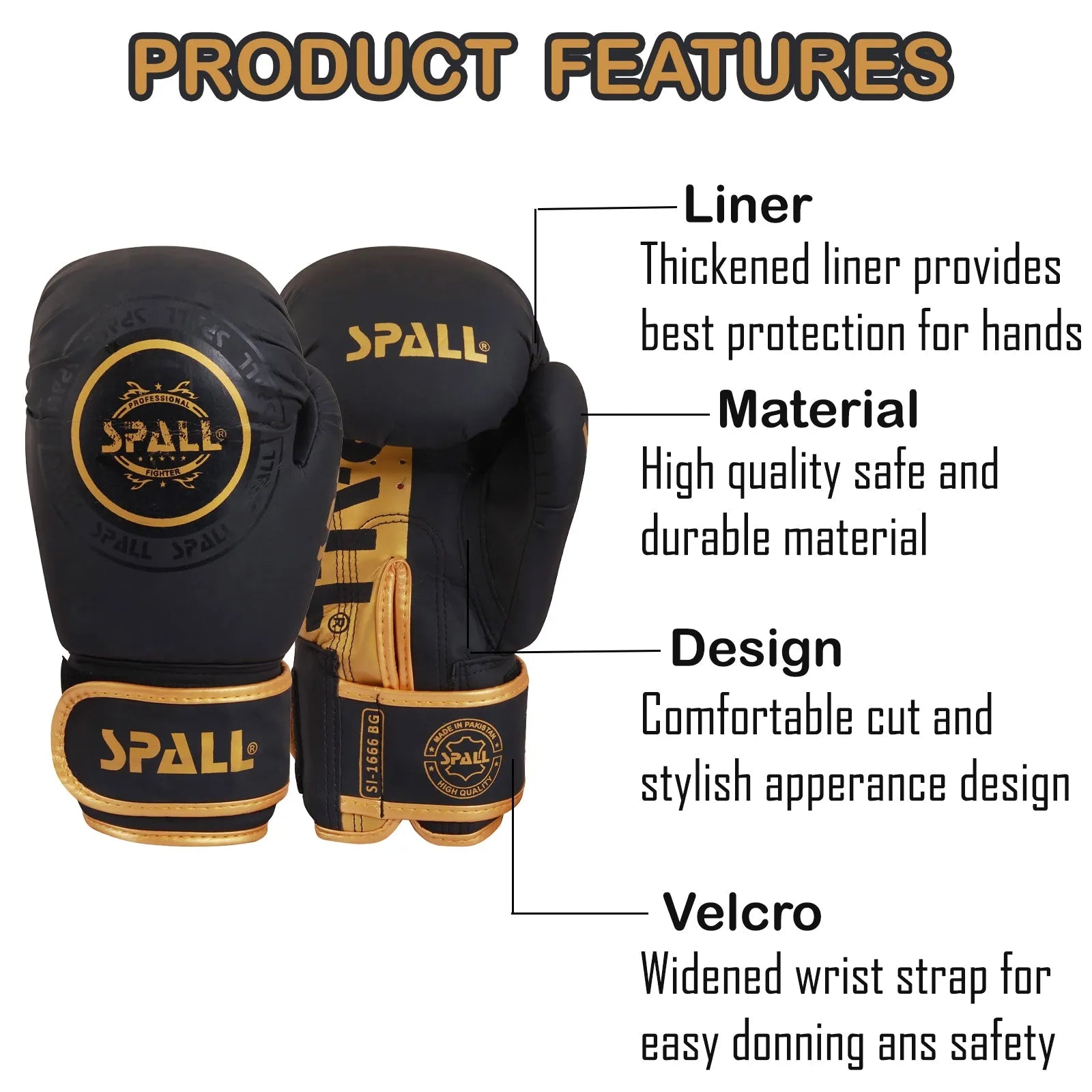 Boxing Gloves For Sparring Training & Fighting Lightweight (SI-1666) | Ideal for All Surfaces, Kids & Adults | Match-Ready | Includes Pump & Needle | Durable & Long-Lasting Performance