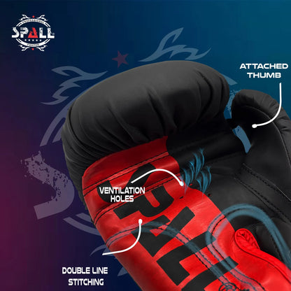 Boxing Gloves For Sparring Training & Fighting Lightweight (SI-1666) | Ideal for All Surfaces, Kids & Adults | Match-Ready | Includes Pump & Needle | Durable & Long-Lasting Performance