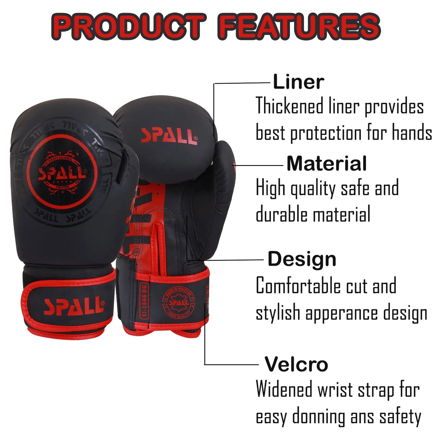 boxing gloves for sparring training & fighting lightweight (si-1666) | ideal for all surfaces, kids & adults | match-ready | includes pump & needle | durable & long-lasting performance