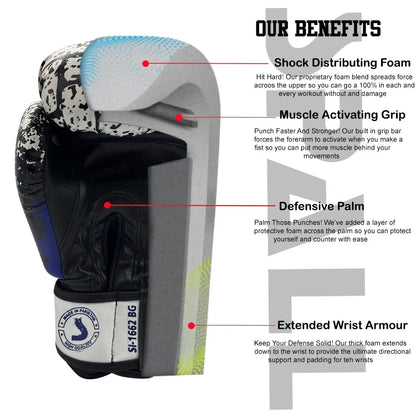 Boxing Gloves For Sparring Training And Fighting Lightweight (SI-1662) | Ideal for All Surfaces, Kids & Adults | Match-Ready | Includes Pump & Needle | Durable & Long-Lasting Performance
