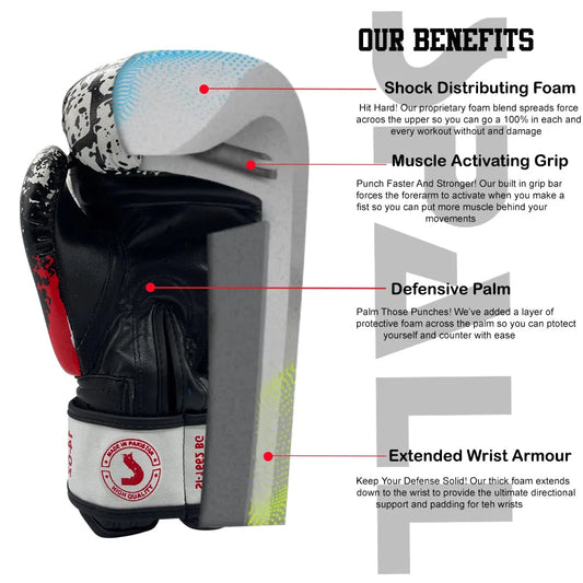 Boxing Gloves For Sparring Training And Fighting Lightweight (SI-1662) | Ideal for All Surfaces, Kids & Adults | Match-Ready | Includes Pump & Needle | Durable & Long-Lasting Performance