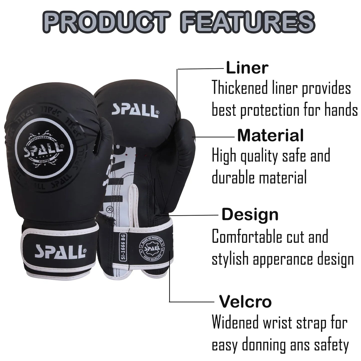 boxing gloves for sparring training & fighting lightweight (si-1666) | ideal for all surfaces, kids & adults | match-ready | includes pump & needle | durable & long-lasting performance
