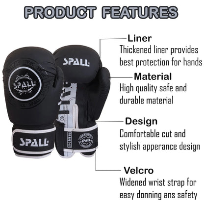 Boxing Gloves For Sparring Training & Fighting Lightweight (SI-1666) | Ideal for All Surfaces, Kids & Adults | Match-Ready | Includes Pump & Needle | Durable & Long-Lasting Performance