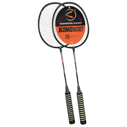 Badminton Rocket With Grip Soft Handles Smash Power Frame With Free Full Cover Ultra Light Weight Carbon Fiber Single High Grade Perfect For Men And Women | Ideal for All Surfaces, Kids & Adults