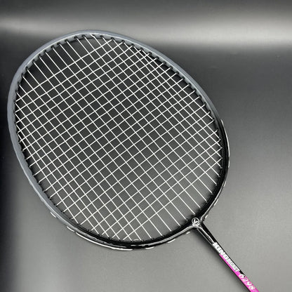 Badminton Rocket With Grip Soft Handles Smash Power Frame With Free Full Cover Ultra Light Weight Carbon Fiber Single High Grade Perfect For Men And Women | Ideal for All Surfaces, Kids & Adults