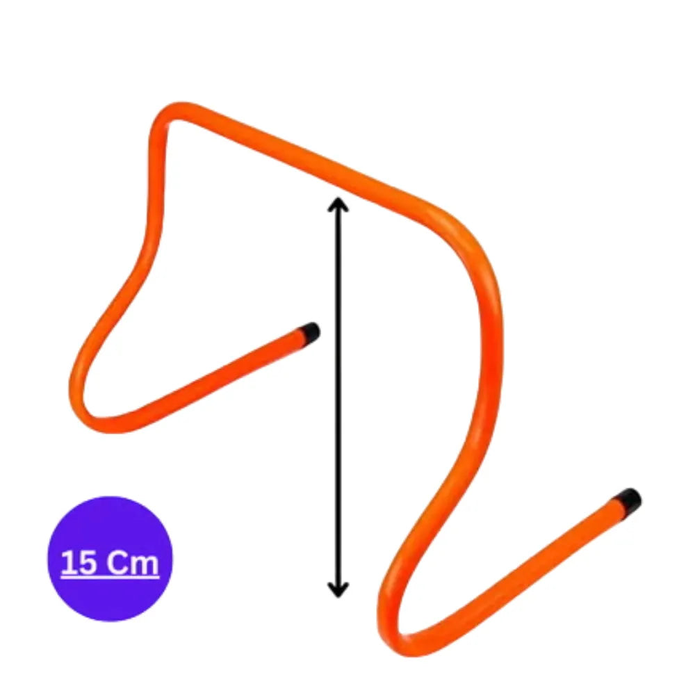 agility hurdles for speed training athletes 15cm to 50cm pack speed and agility training equipment for soccer basketball football | ideal for all surfaces, kids & adults | match-ready