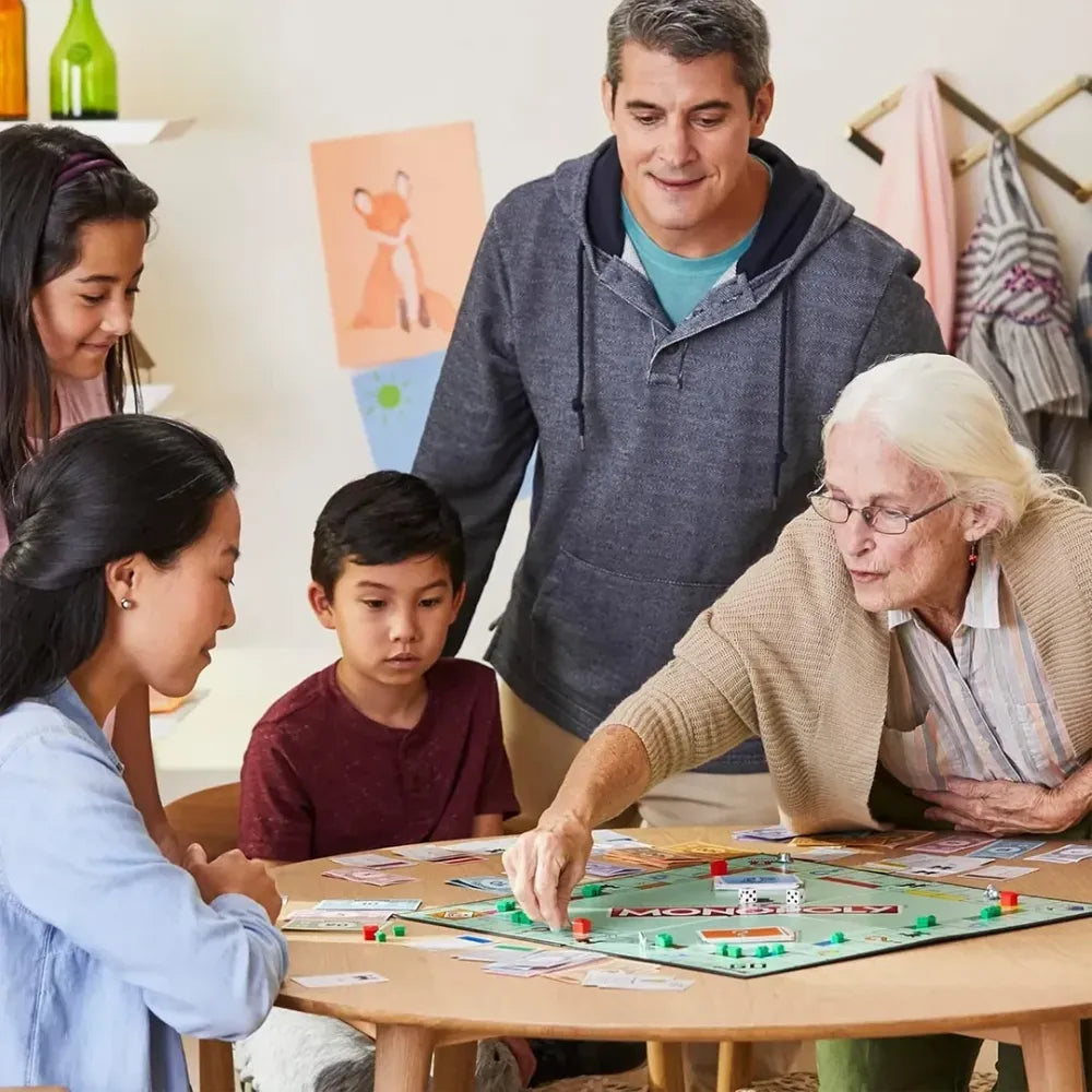 monopoly classic game & card games 9 - 12 years english & arabic