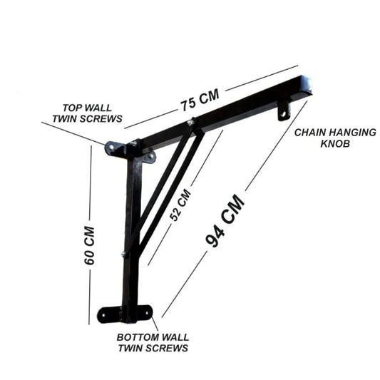 Gymaholic Heavy Bag Stand, Boxing Bag Hanging Stand, Boxing Bag Hanger, Boxing Bag Stand, Boxing Stand | Ideal for All Surfaces, Kids & Adults | Match-Ready | Includes Pump & Needle | Durable & Long-Lasting