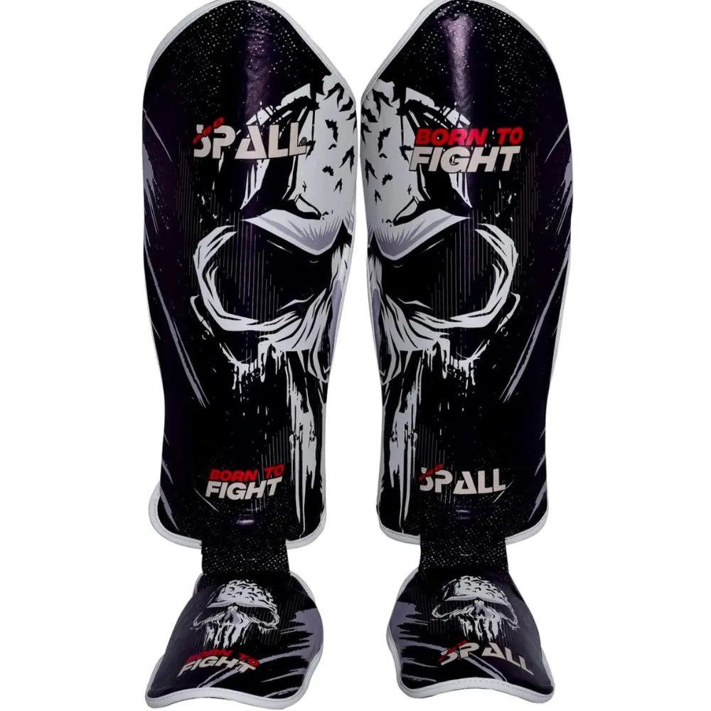 shin instep pads s m l xl black red blue for protective leg bjj karate sparring kickboxing martial arts mma boxing and training equipment gear perfect for men by spall(si-1357) | ideal for all surface