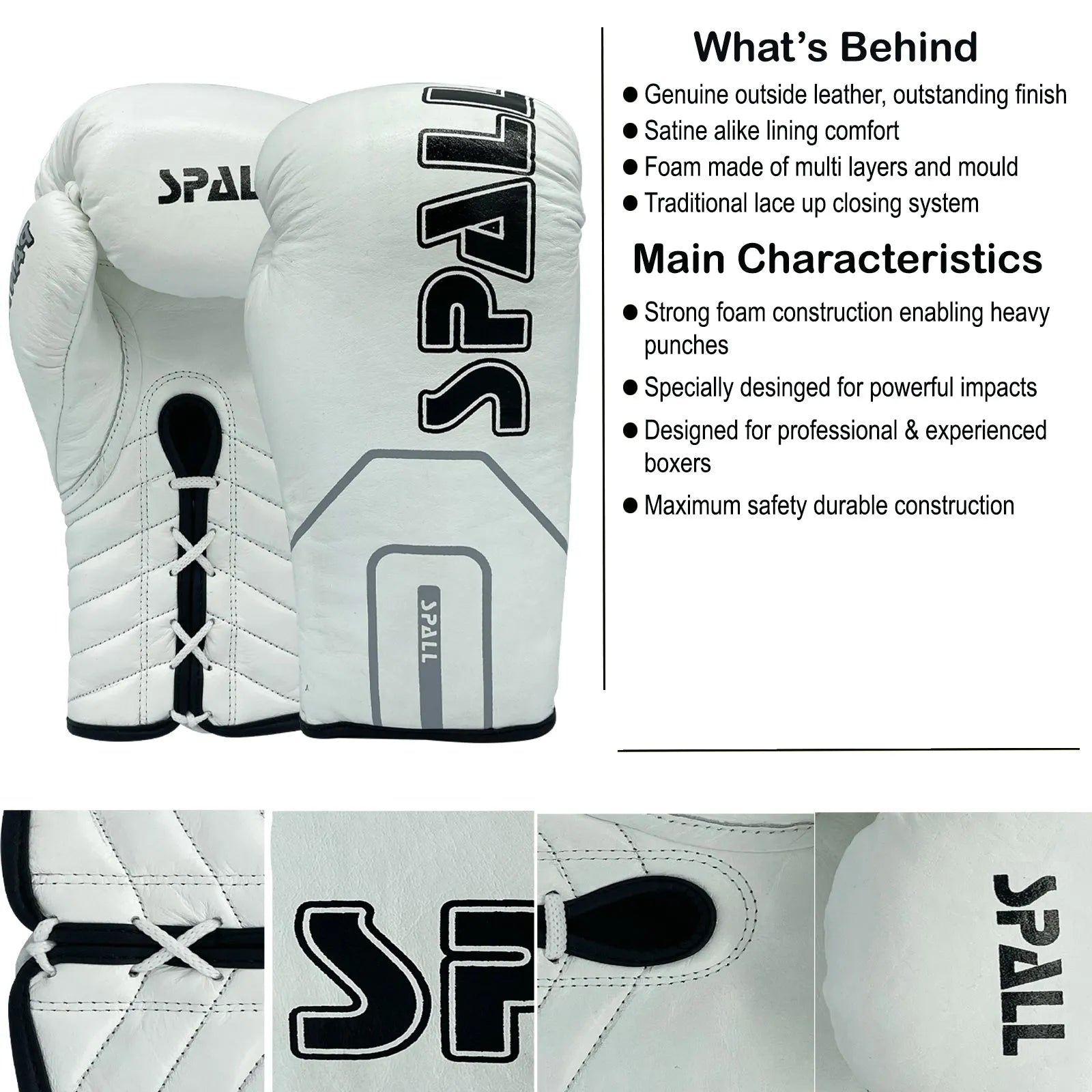 Professional Boxing Gloves For Strong Punches Sparring And Kickboxing Fighting Punch Bag Workout Muay Thai And Training(SI-804) | Ideal for All Surfaces, Kids & Adults | Match-Ready | Includes Pump & Needles