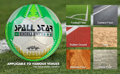 Football Soccer Ball For Matches World Cup Best Indoor/Outdoor Water Proof Ball For Professional Training And Match Men And Women Youth And Adult (CR-696) | Ideal for All Surfaces, Kids & Adults