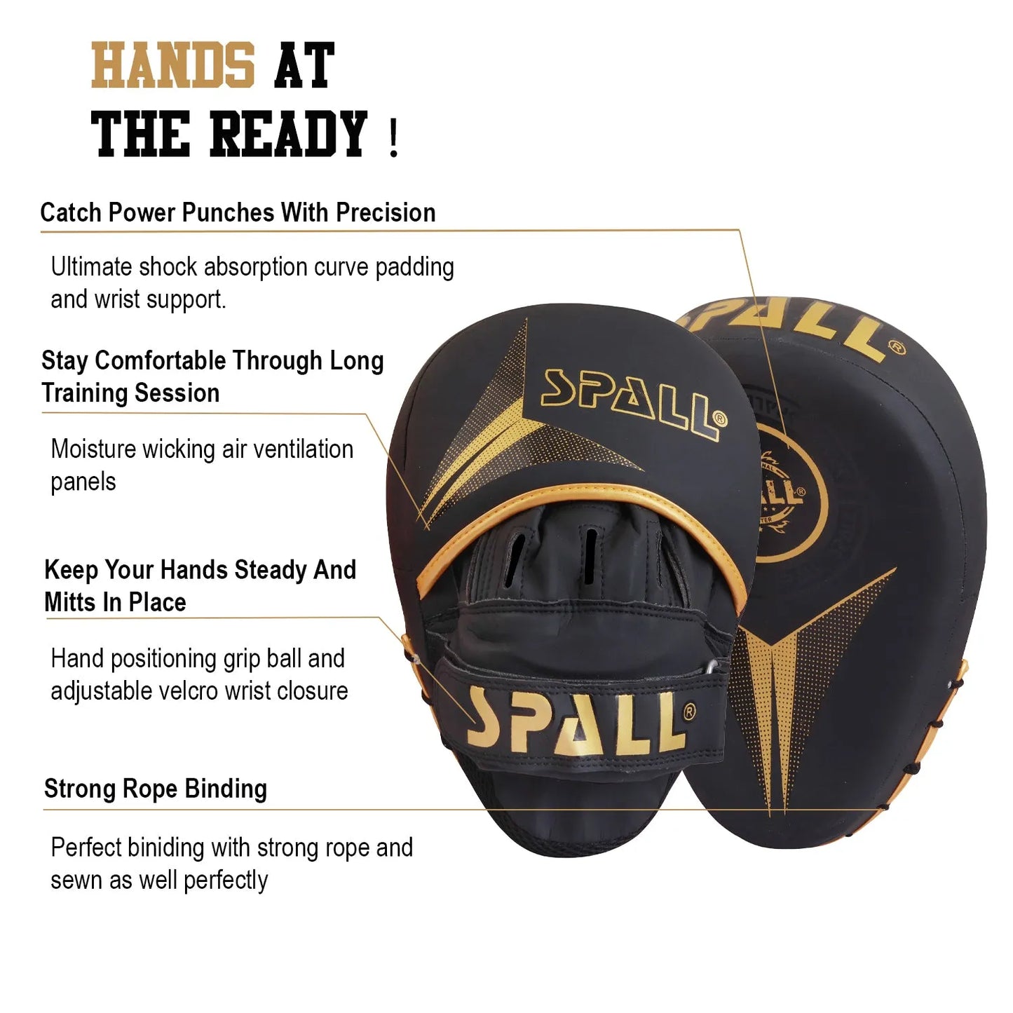 boxing pad hook and jab training pads hand target strike (si-1281) | ideal for all surfaces, kids & adults | match-ready | includes pump & needle | durable & long-lasting performance