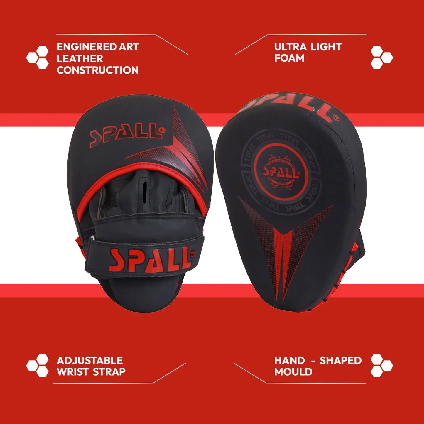 boxing pad hook and jab training pads hand target strike (si-1281) | ideal for all surfaces, kids & adults | match-ready | includes pump & needle | durable & long-lasting performance