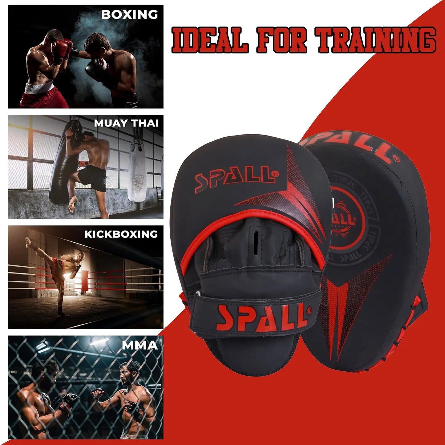 boxing pad hook and jab training pads hand target strike (si-1281) | ideal for all surfaces, kids & adults | match-ready | includes pump & needle | durable & long-lasting performance
