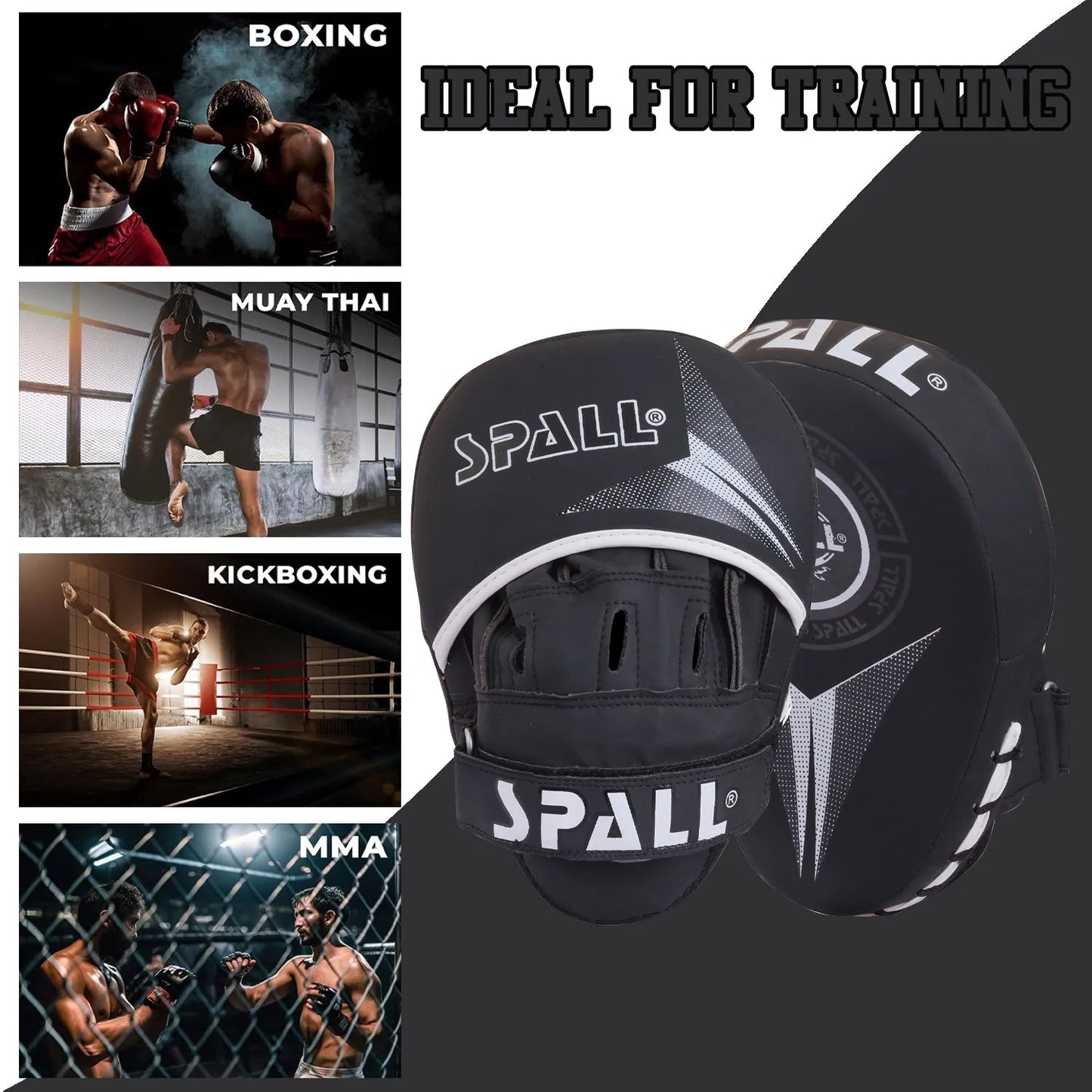boxing pad hook and jab training pads hand target strike (si-1281) | ideal for all surfaces, kids & adults | match-ready | includes pump & needle | durable & long-lasting performance